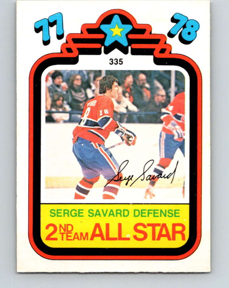 1978-79 O-Pee-Chee #335 Serge Savard AS  Montreal Canadiens  V25560