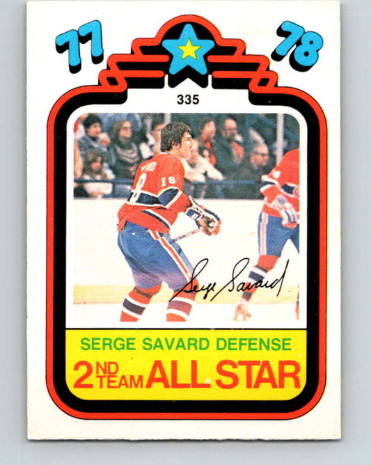 1978-79 O-Pee-Chee #335 Serge Savard AS  Montreal Canadiens  V25560