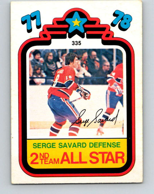 1978-79 O-Pee-Chee #335 Serge Savard AS  Montreal Canadiens  V25561