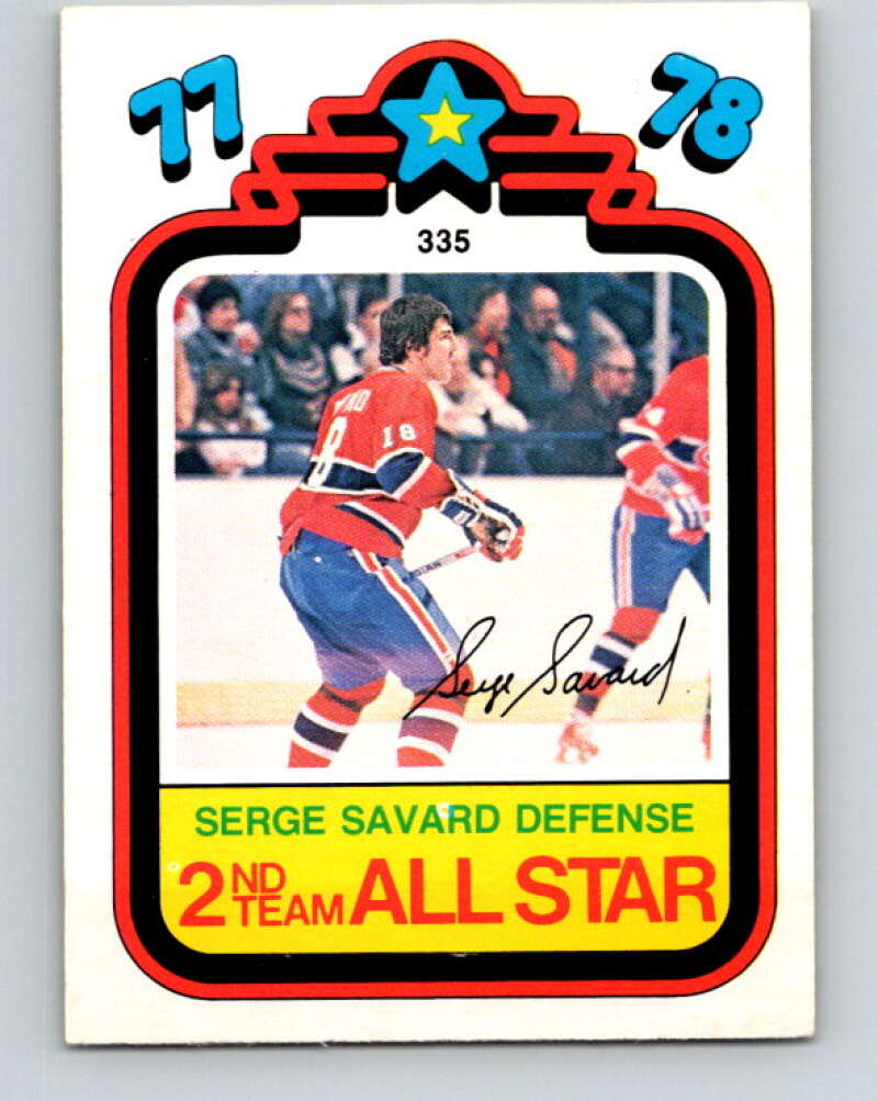 1978-79 O-Pee-Chee #335 Serge Savard AS  Montreal Canadiens  V25562