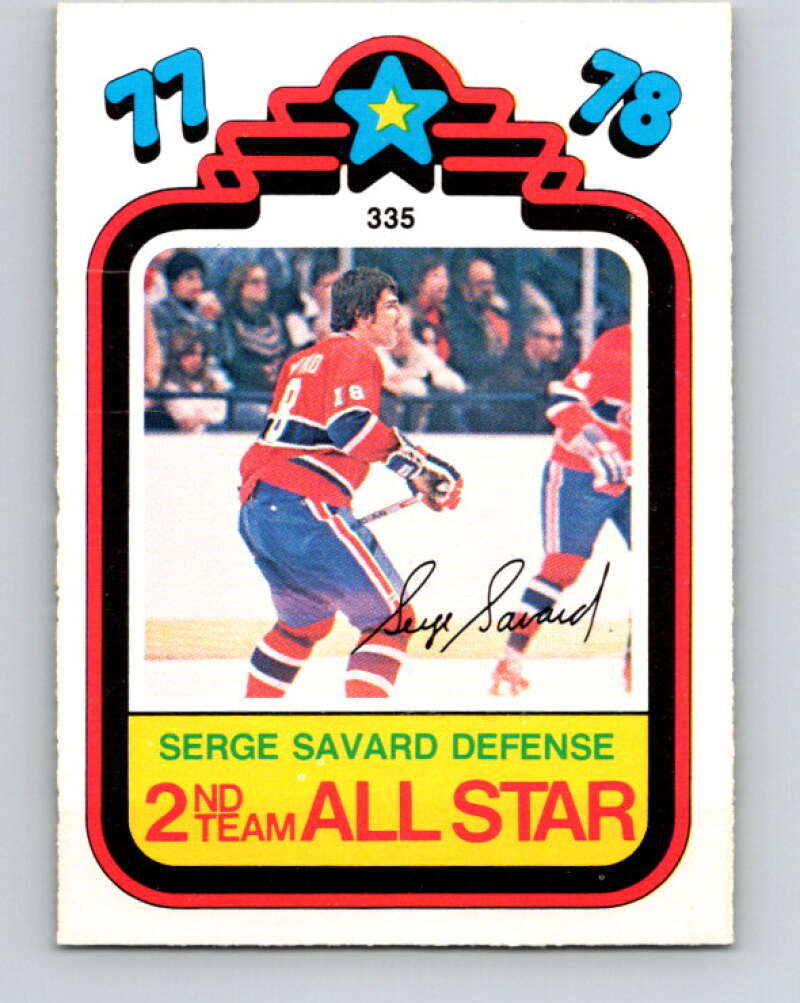 1978-79 O-Pee-Chee #335 Serge Savard AS  Montreal Canadiens  V25564