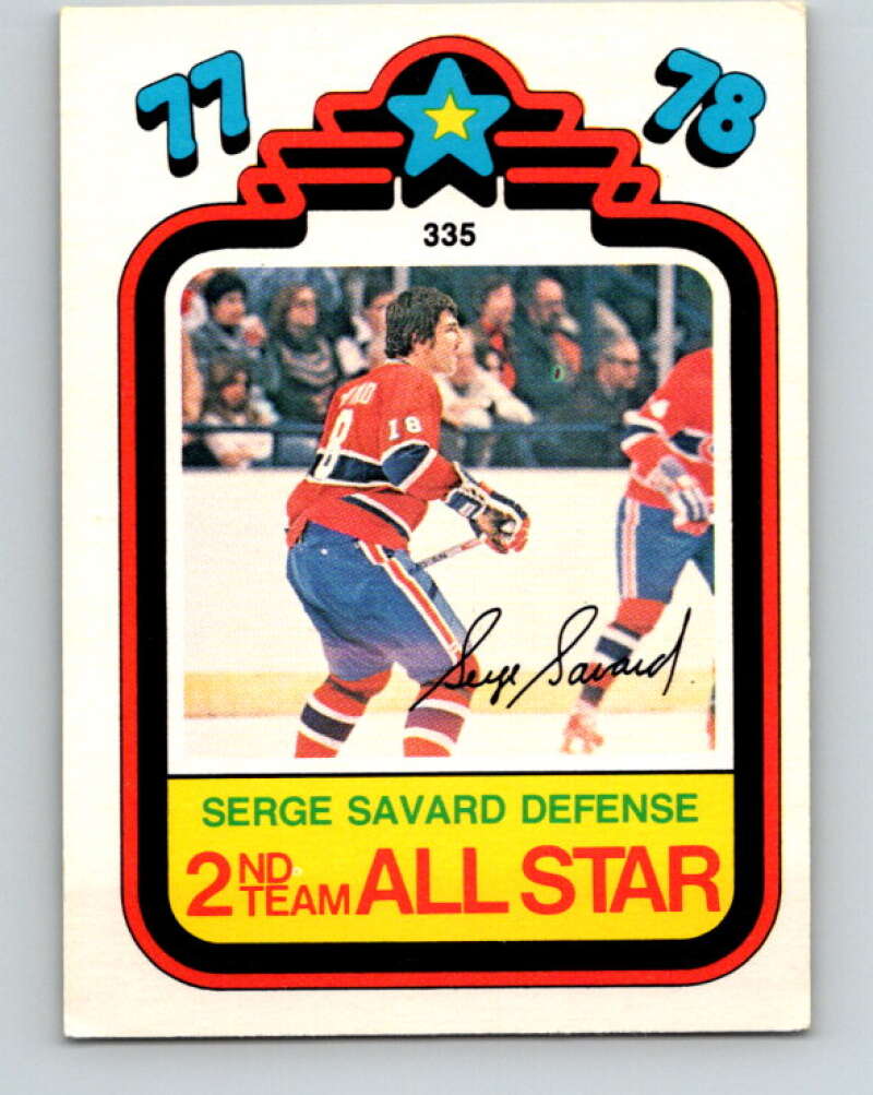1978-79 O-Pee-Chee #335 Serge Savard AS  Montreal Canadiens  V25565