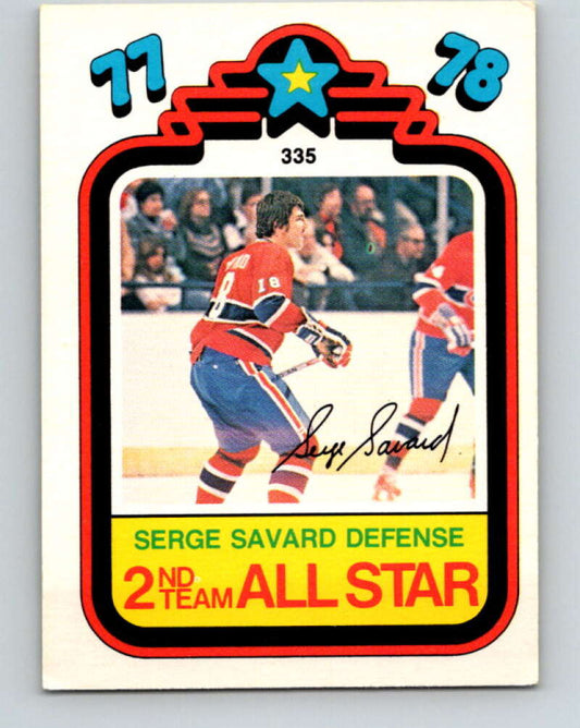 1978-79 O-Pee-Chee #335 Serge Savard AS  Montreal Canadiens  V25565