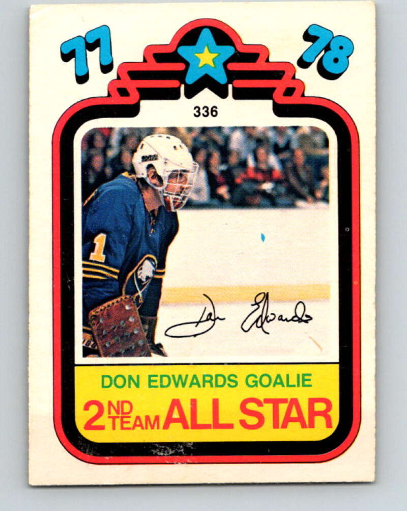 1978-79 O-Pee-Chee #336 Don Edwards AS  Buffalo Sabres  V25571