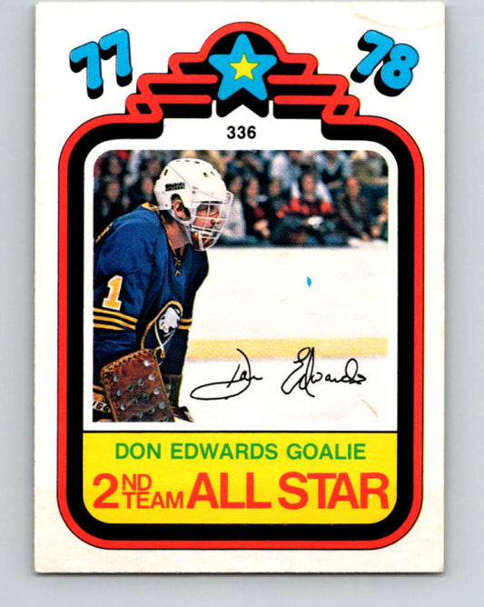 1978-79 O-Pee-Chee #336 Don Edwards AS  Buffalo Sabres  V25572
