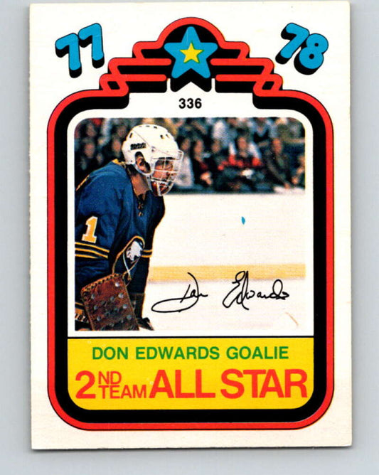 1978-79 O-Pee-Chee #336 Don Edwards AS  Buffalo Sabres  V25574