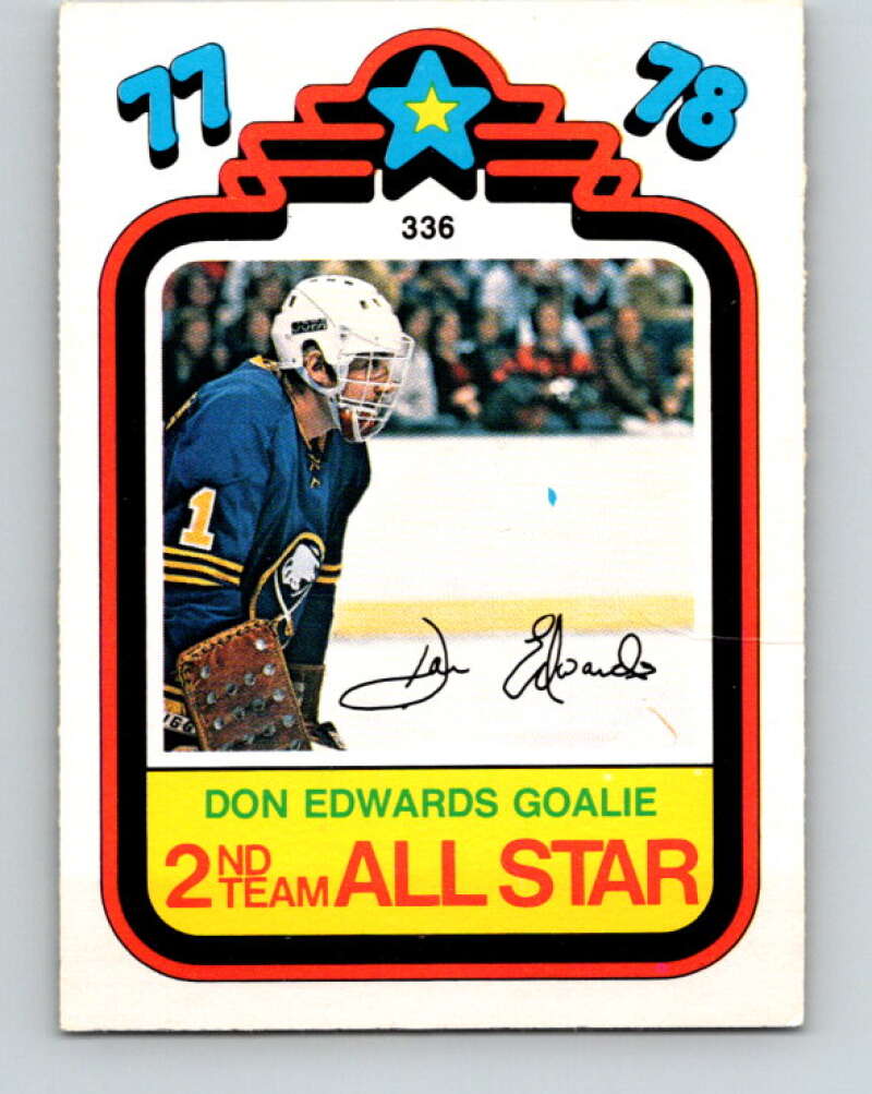 1978-79 O-Pee-Chee #336 Don Edwards AS  Buffalo Sabres  V25575