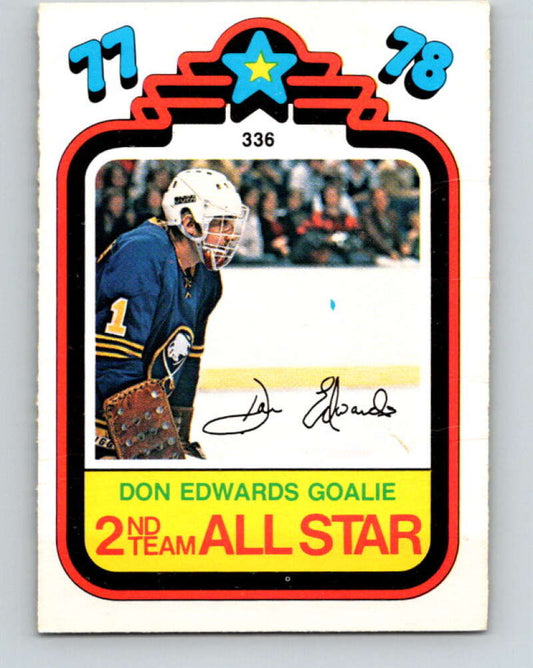 1978-79 O-Pee-Chee #336 Don Edwards AS  Buffalo Sabres  V25576