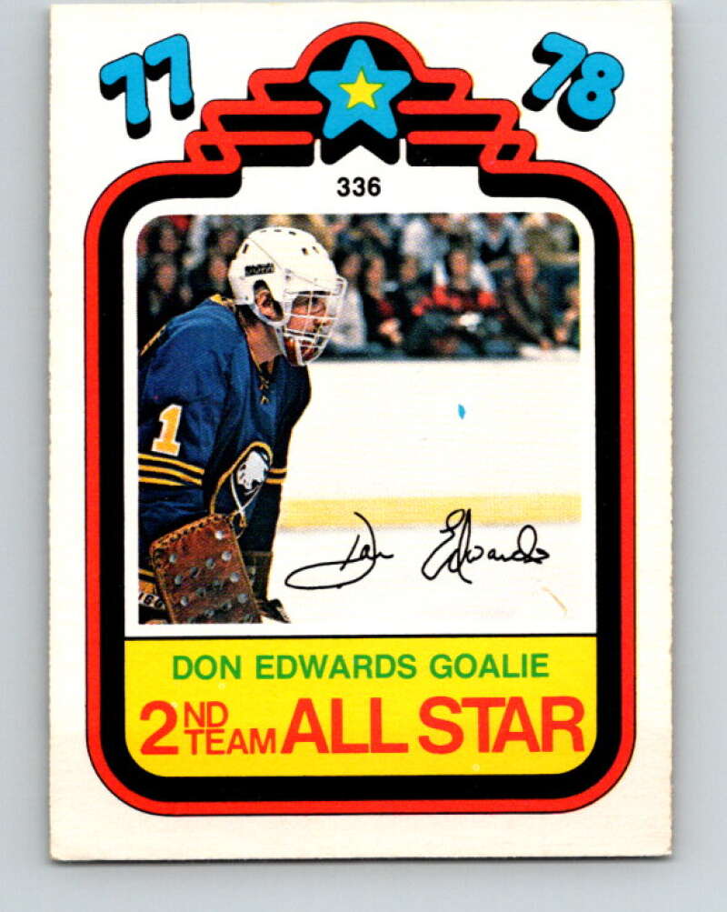 1978-79 O-Pee-Chee #336 Don Edwards AS  Buffalo Sabres  V25578