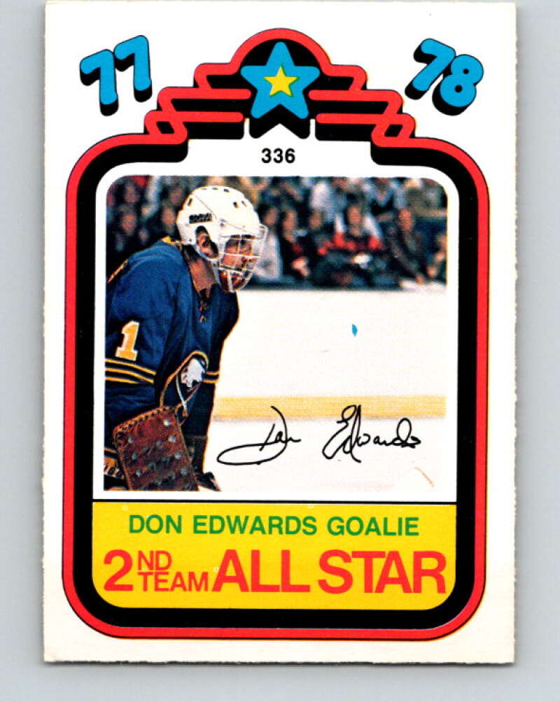 1978-79 O-Pee-Chee #336 Don Edwards AS  Buffalo Sabres  V25579