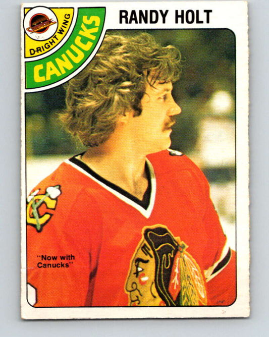 1978-79 O-Pee-Chee #341 Randy Holt  Vancouver Canucks  V25637