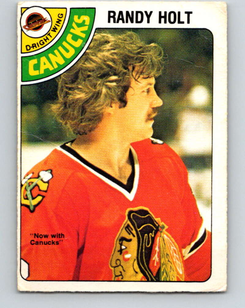 1978-79 O-Pee-Chee #341 Randy Holt  Vancouver Canucks  V25640