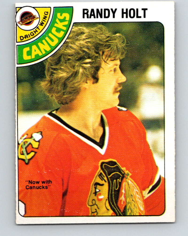1978-79 O-Pee-Chee #341 Randy Holt  Vancouver Canucks  V25641