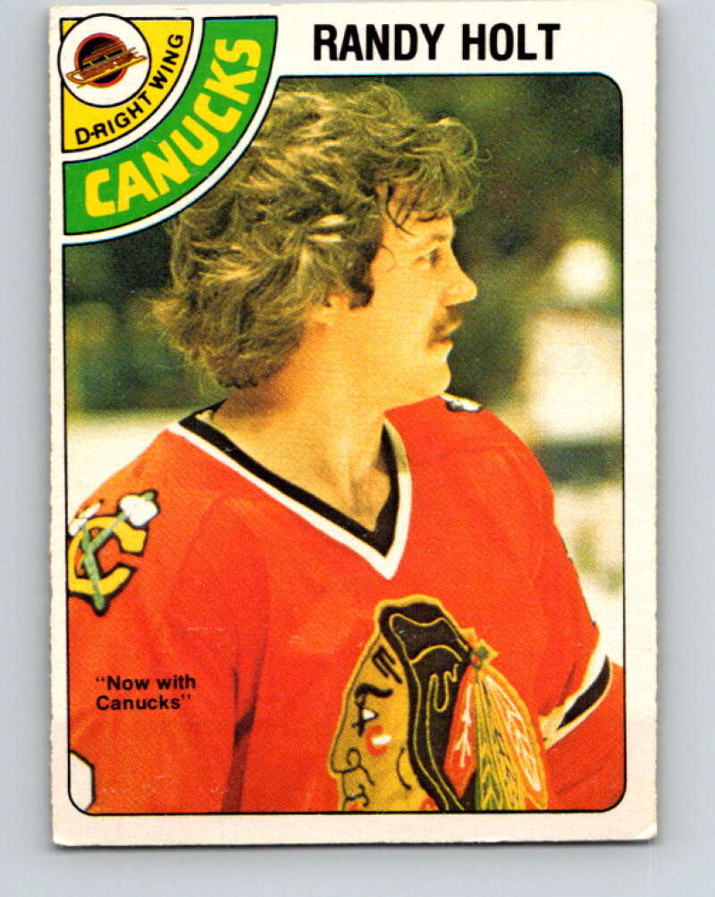 1978-79 O-Pee-Chee #341 Randy Holt  Vancouver Canucks  V25642