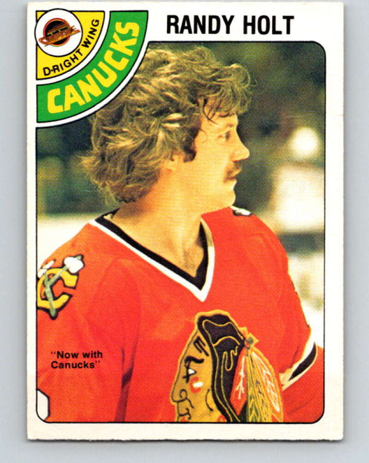 1978-79 O-Pee-Chee #341 Randy Holt  Vancouver Canucks  V25643