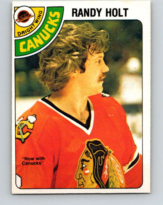 1978-79 O-Pee-Chee #341 Randy Holt  Vancouver Canucks  V25644