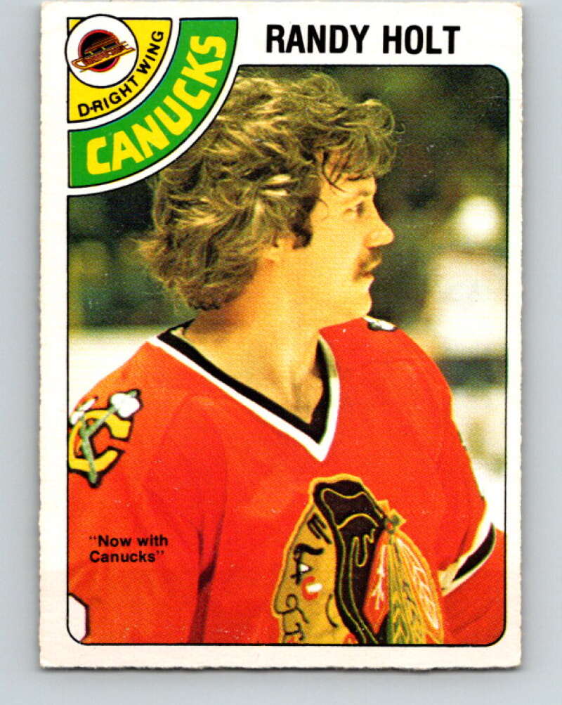 1978-79 O-Pee-Chee #341 Randy Holt  Vancouver Canucks  V25646