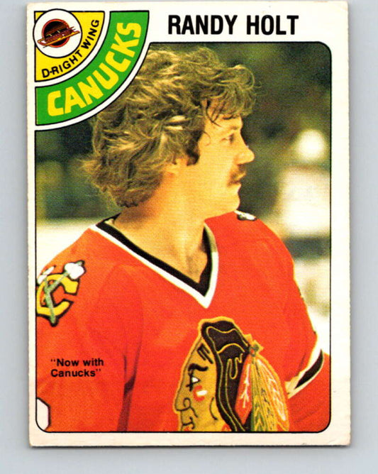1978-79 O-Pee-Chee #341 Randy Holt  Vancouver Canucks  V25647