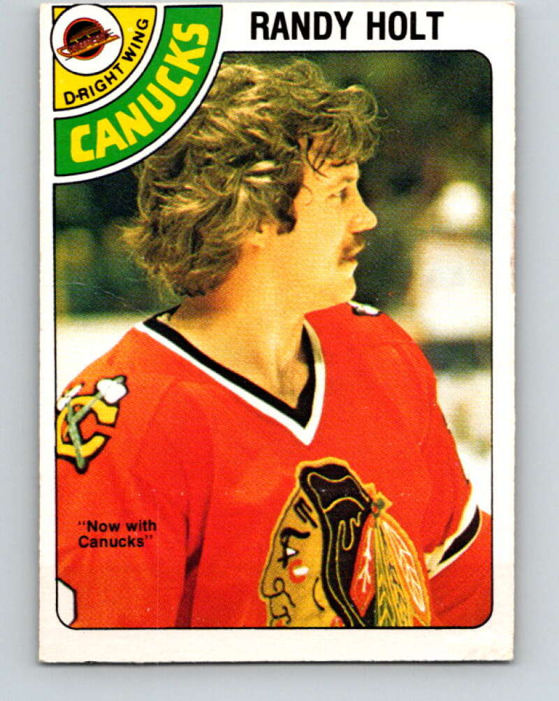 1978-79 O-Pee-Chee #341 Randy Holt  Vancouver Canucks  V25649