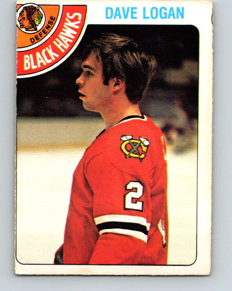 1978-79 O-Pee-Chee #343 Dave Logan  RC Rookie Blackhawks  V25667