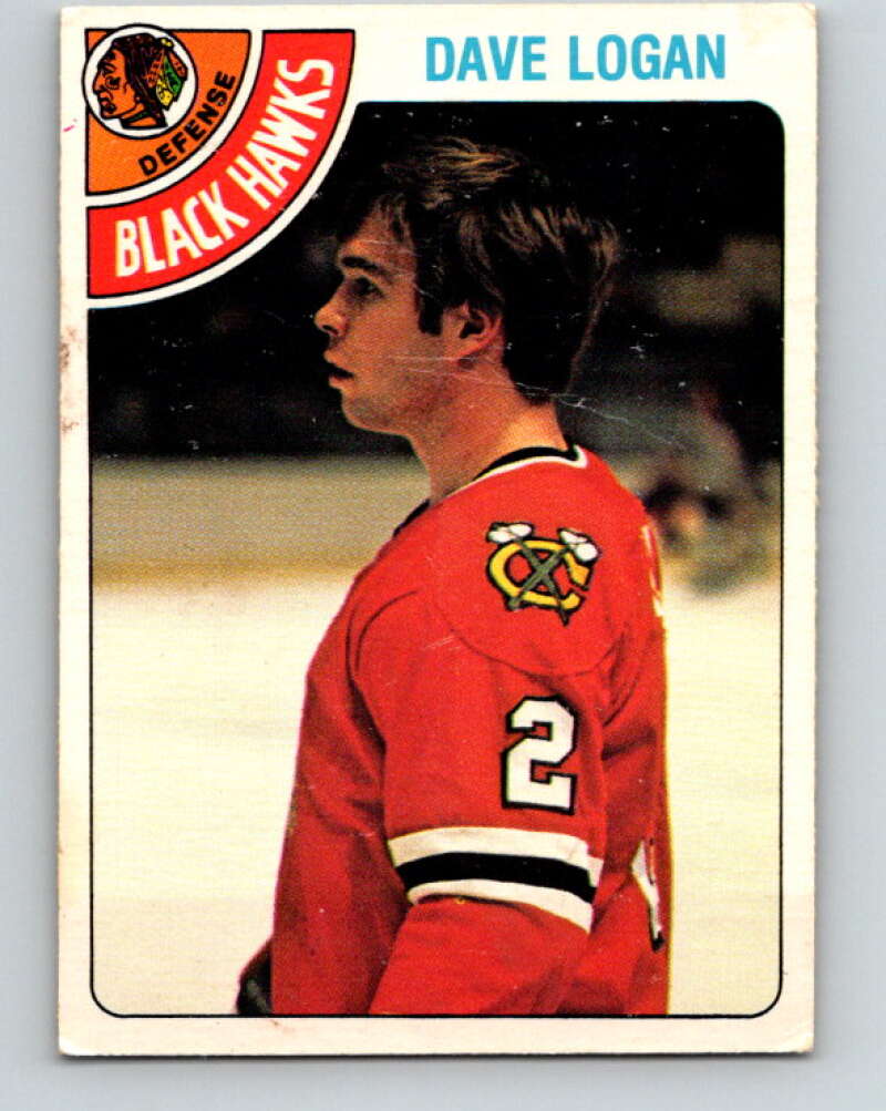 1978-79 O-Pee-Chee #343 Dave Logan  RC Rookie Blackhawks  V25668