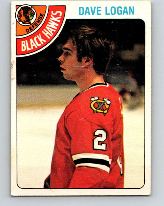 1978-79 O-Pee-Chee #343 Dave Logan  RC Rookie Blackhawks  V25668