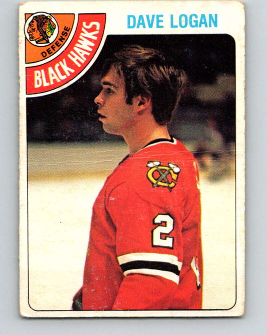 1978-79 O-Pee-Chee #343 Dave Logan  RC Rookie Blackhawks  V25671