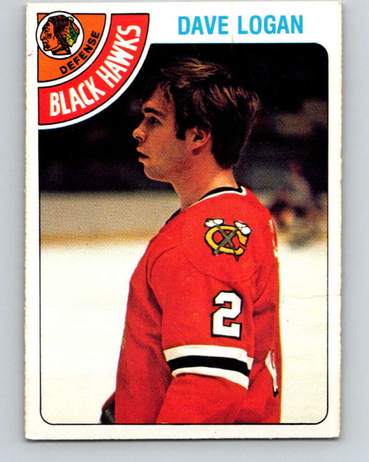 1978-79 O-Pee-Chee #343 Dave Logan  RC Rookie Blackhawks  V25673