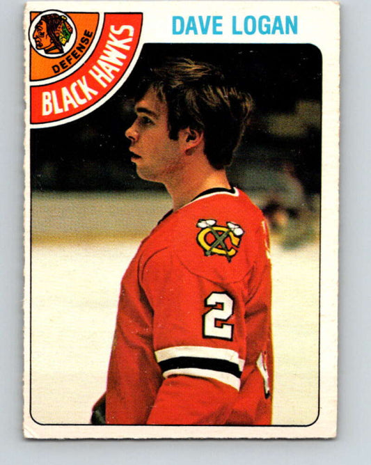 1978-79 O-Pee-Chee #343 Dave Logan  RC Rookie Blackhawks  V25676