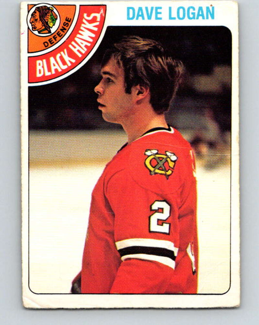 1978-79 O-Pee-Chee #343 Dave Logan  RC Rookie Blackhawks  V25678