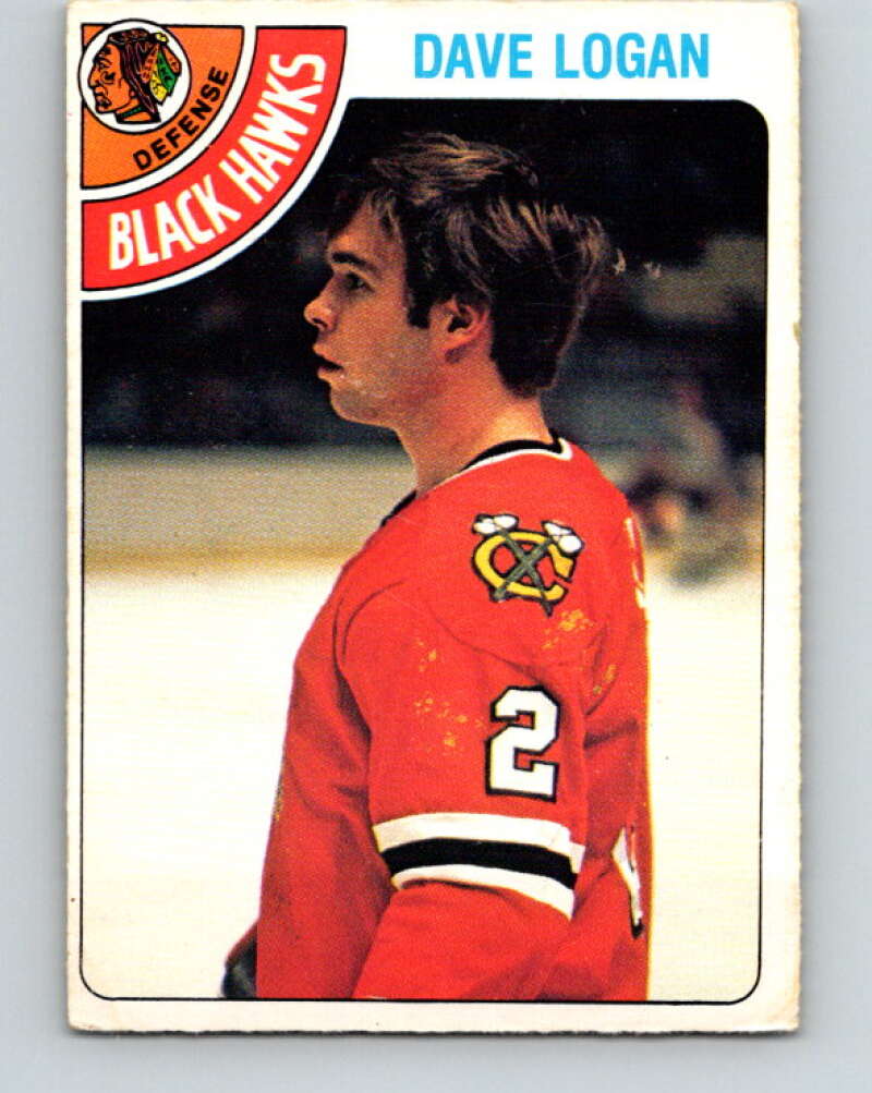 1978-79 O-Pee-Chee #343 Dave Logan  RC Rookie Blackhawks  V25681