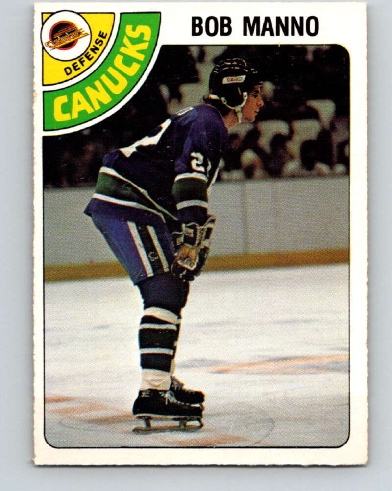 1978-79 O-Pee-Chee #349 Bob Manno RC Rookie Canucks  V25750