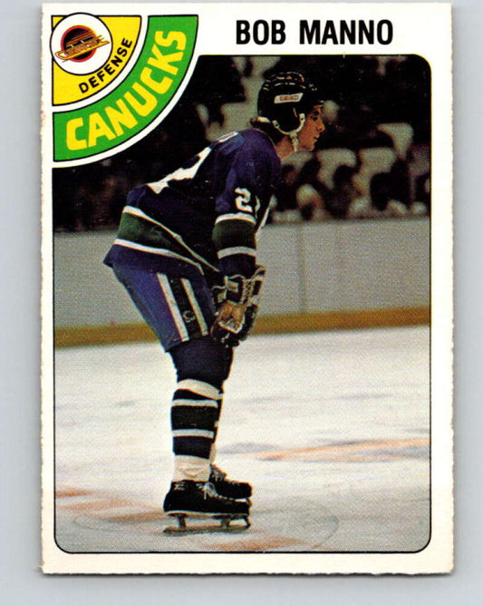 1978-79 O-Pee-Chee #349 Bob Manno RC Rookie Canucks  V25750