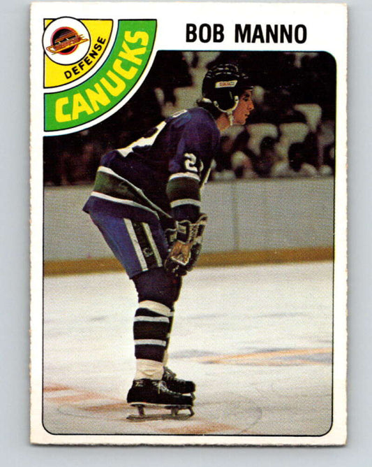 1978-79 O-Pee-Chee #349 Bob Manno RC Rookie Canucks  V25751