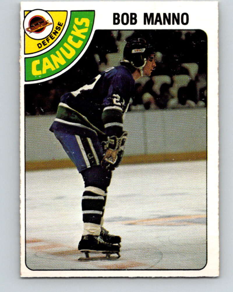1978-79 O-Pee-Chee #349 Bob Manno RC Rookie Canucks  V25756