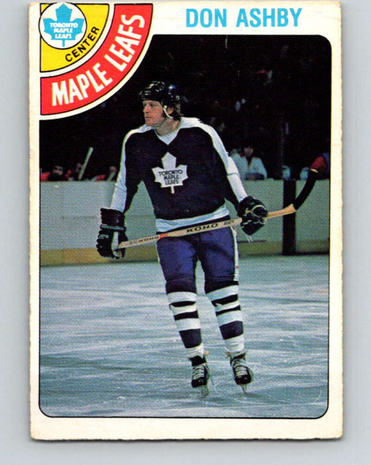 1978-79 O-Pee-Chee #351 Don Ashby  Toronto Maple Leafs  V25776