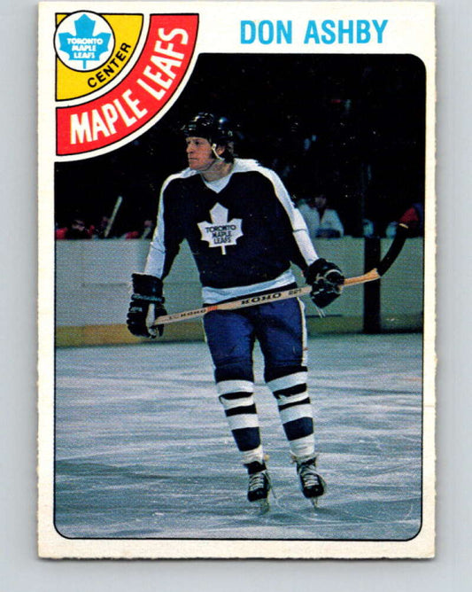 1978-79 O-Pee-Chee #351 Don Ashby  Toronto Maple Leafs  V25778