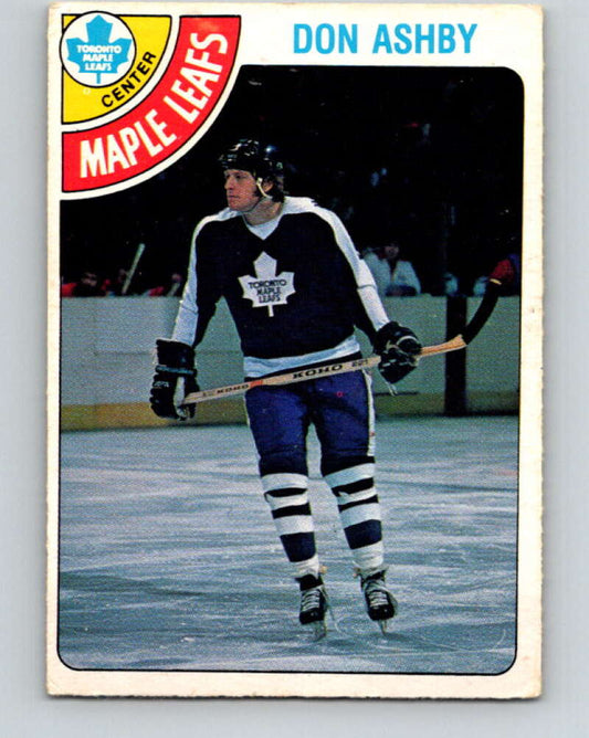 1978-79 O-Pee-Chee #351 Don Ashby  Toronto Maple Leafs  V25780