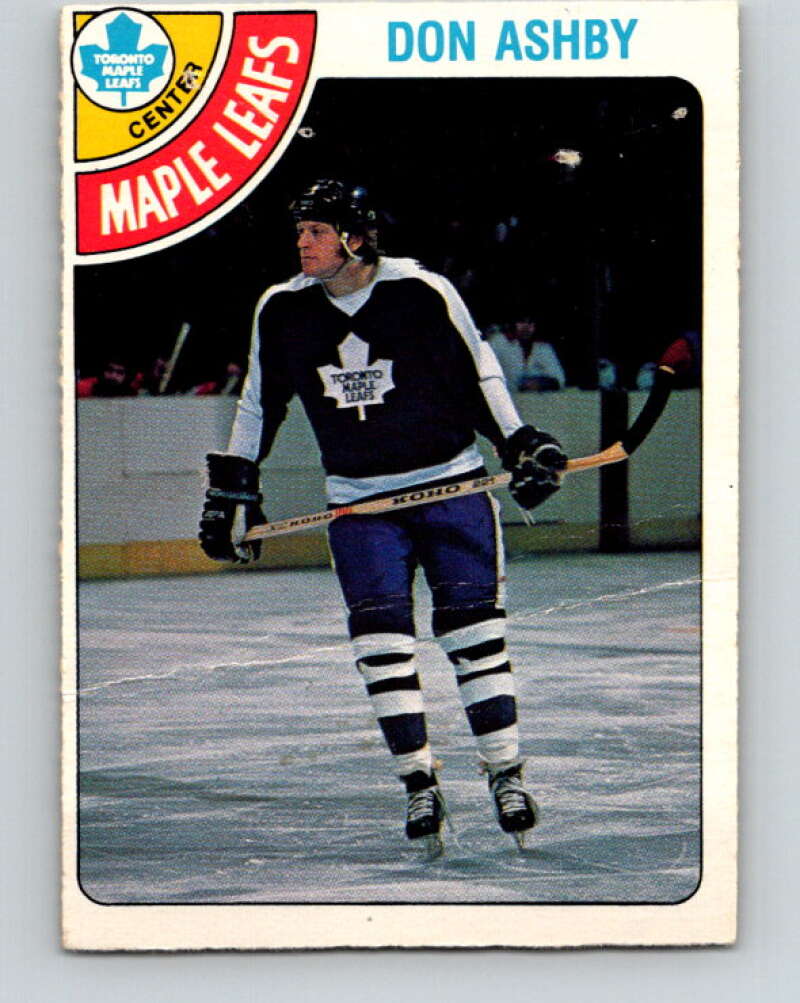 1978-79 O-Pee-Chee #351 Don Ashby  Toronto Maple Leafs  V25781