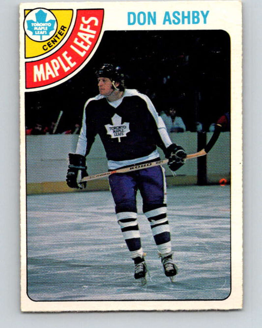 1978-79 O-Pee-Chee #351 Don Ashby  Toronto Maple Leafs  V25782