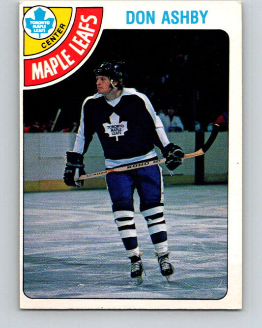 1978-79 O-Pee-Chee #351 Don Ashby  Toronto Maple Leafs  V25786