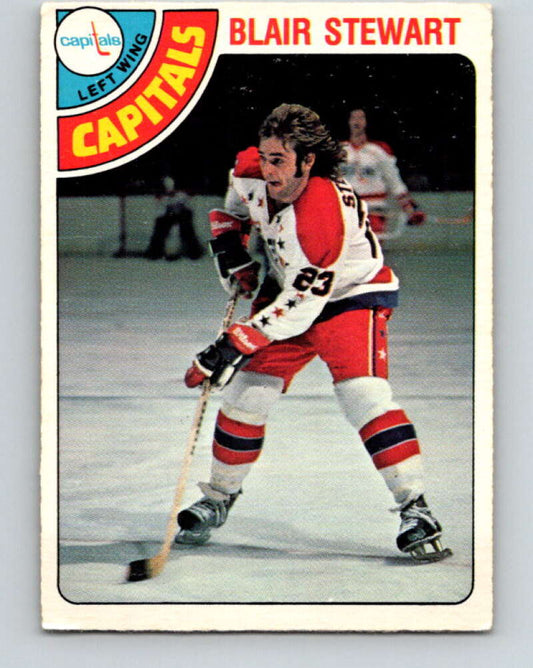 1978-79 O-Pee-Chee #355 Blair Stewart RC Rookie Capitals  V25830