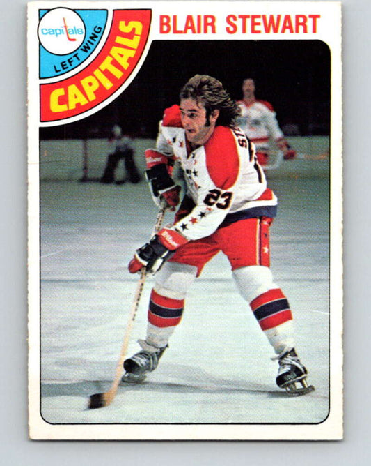 1978-79 O-Pee-Chee #355 Blair Stewart RC Rookie Capitals  V25838