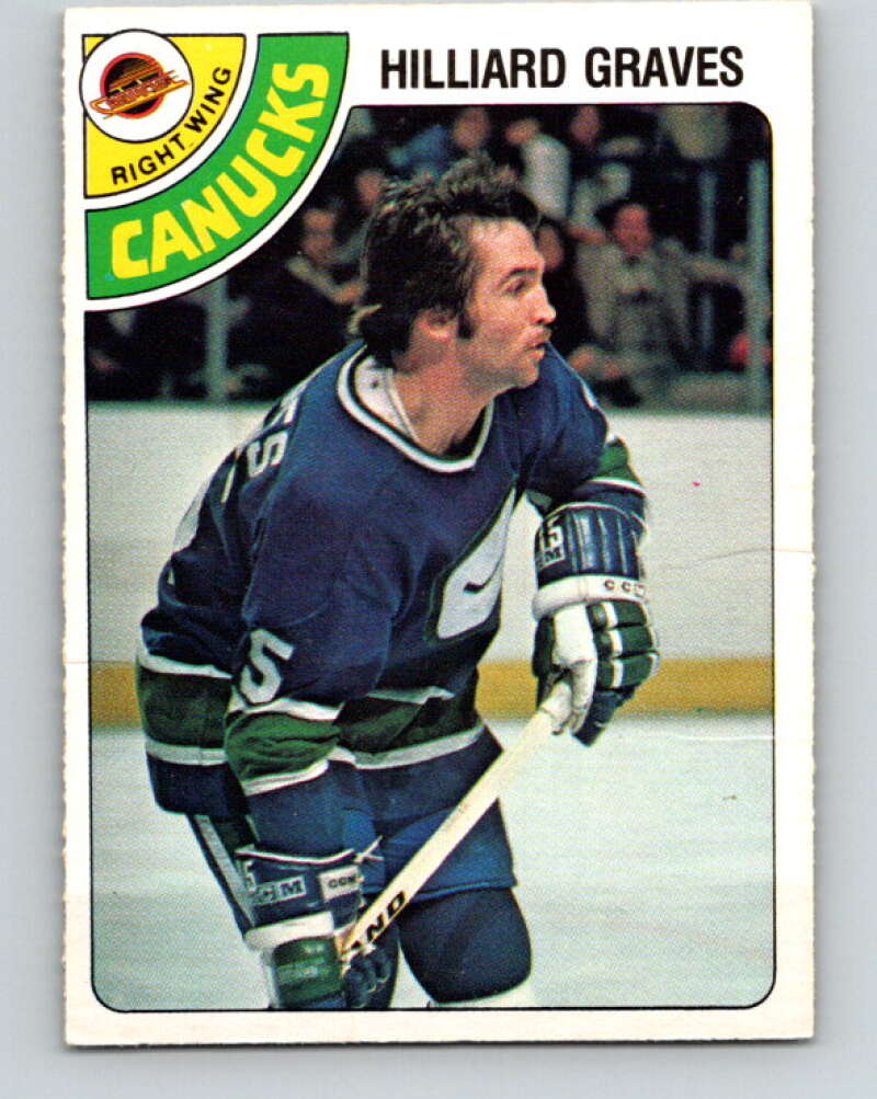 1978-79 O-Pee-Chee #357 Hilliard Graves  Vancouver Canucks  V25855