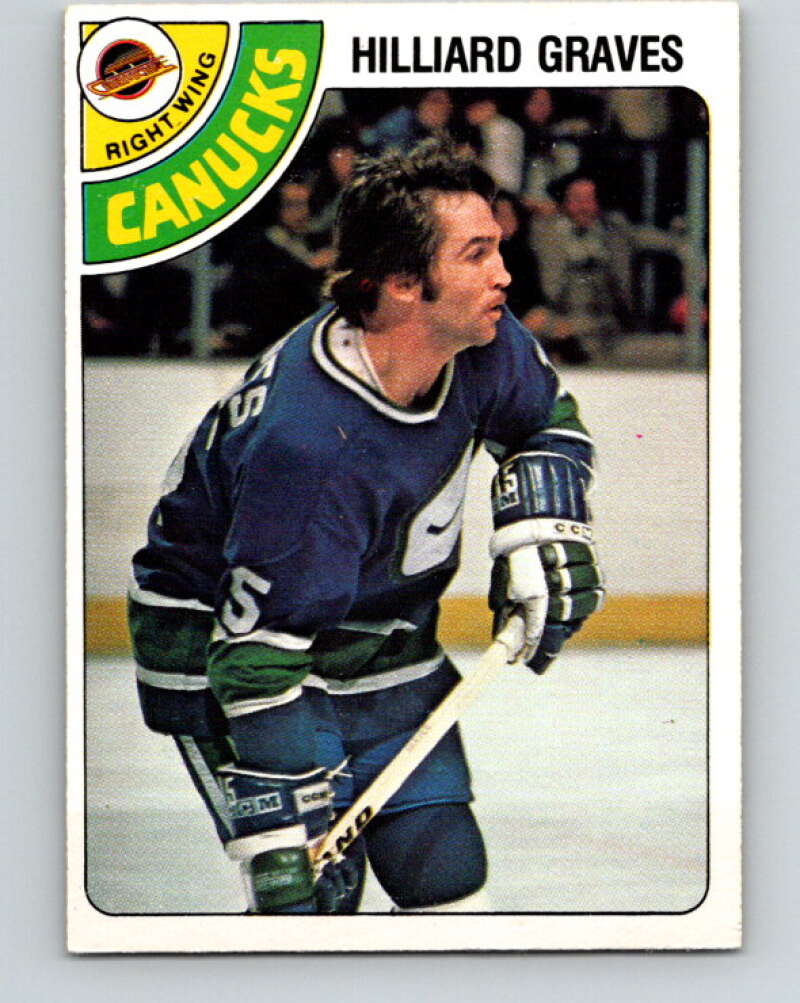1978-79 O-Pee-Chee #357 Hilliard Graves  Vancouver Canucks  V25856