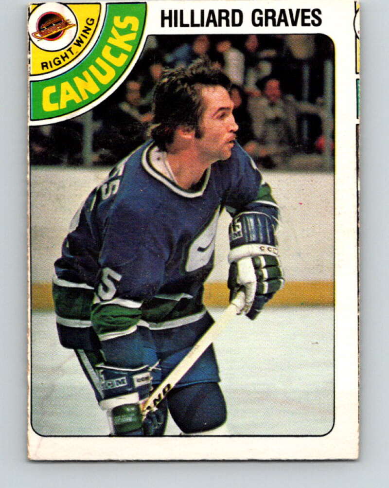 1978-79 O-Pee-Chee #357 Hilliard Graves  Vancouver Canucks  V25857