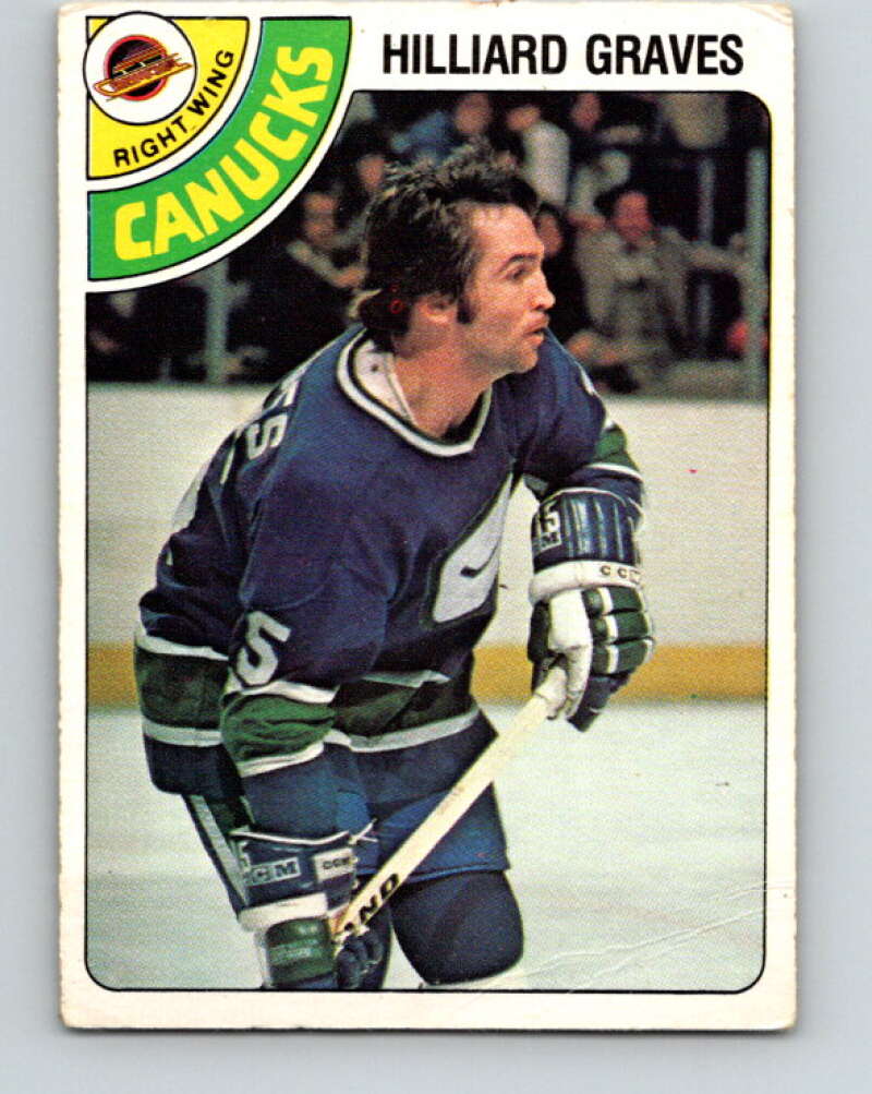 1978-79 O-Pee-Chee #357 Hilliard Graves  Vancouver Canucks  V25858
