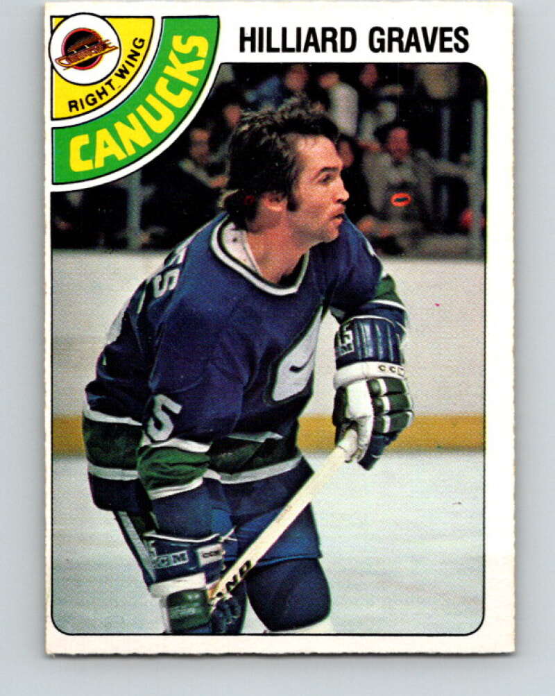 1978-79 O-Pee-Chee #357 Hilliard Graves  Vancouver Canucks  V25861