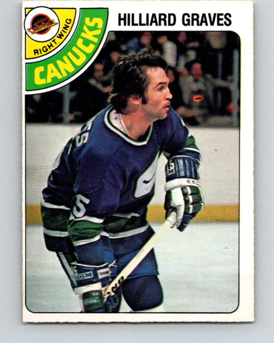 1978-79 O-Pee-Chee #357 Hilliard Graves  Vancouver Canucks  V25861