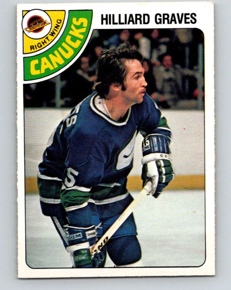 1978-79 O-Pee-Chee #357 Hilliard Graves  Vancouver Canucks  V25863
